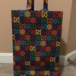 Gucci PSYCHEDELIC  Multicolor GG Pattern Tote Bag